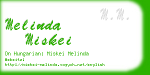 melinda miskei business card